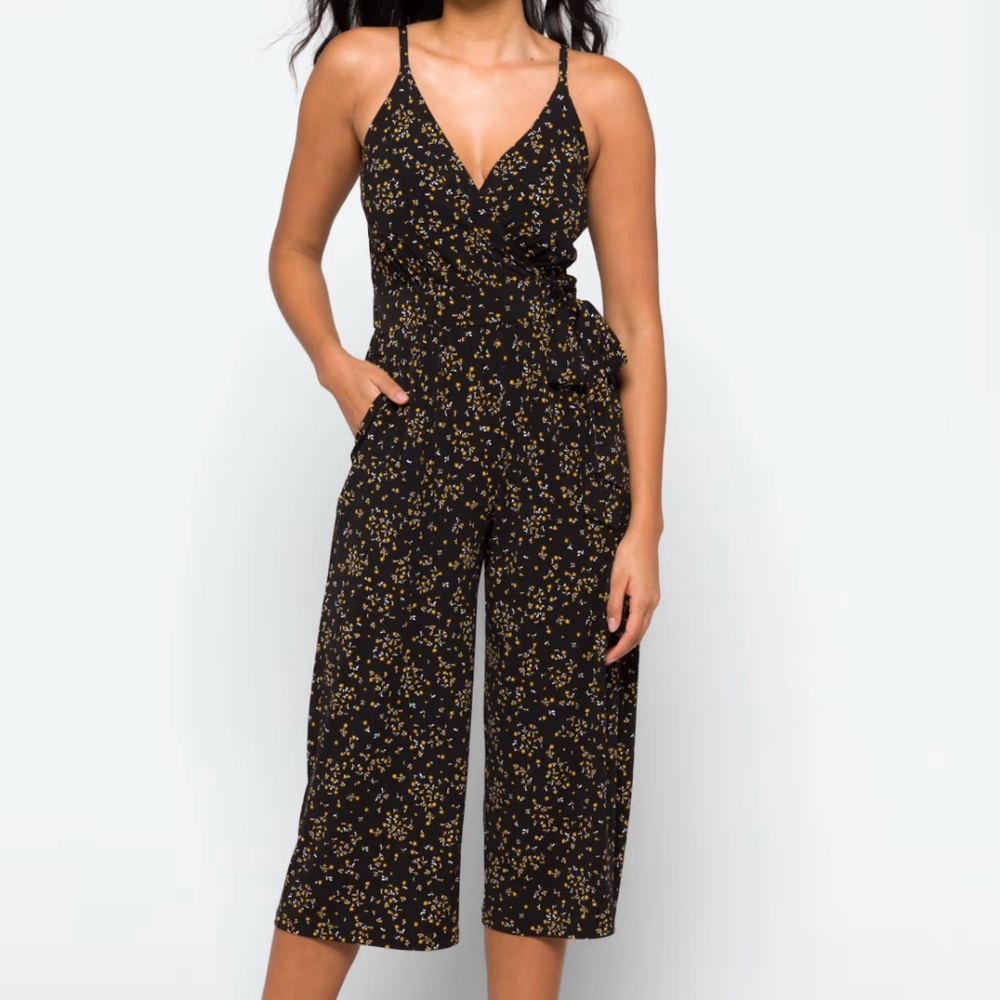 KAILEIGH Rica Knit crop Jumpsuit
